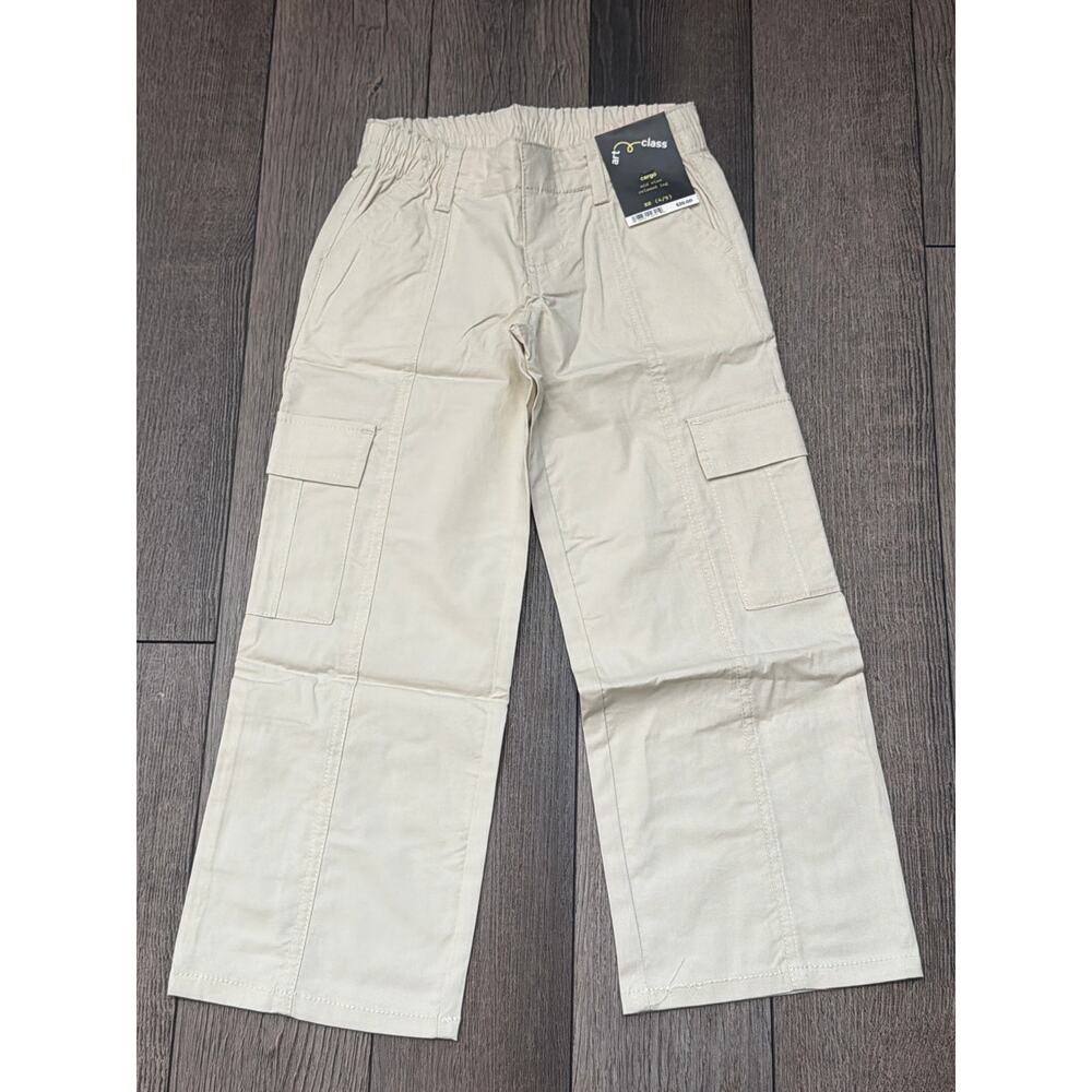 Art Class Khaki Cargo Mid Rise Relaxed Leg Pant Size 4/5 Kids NWT